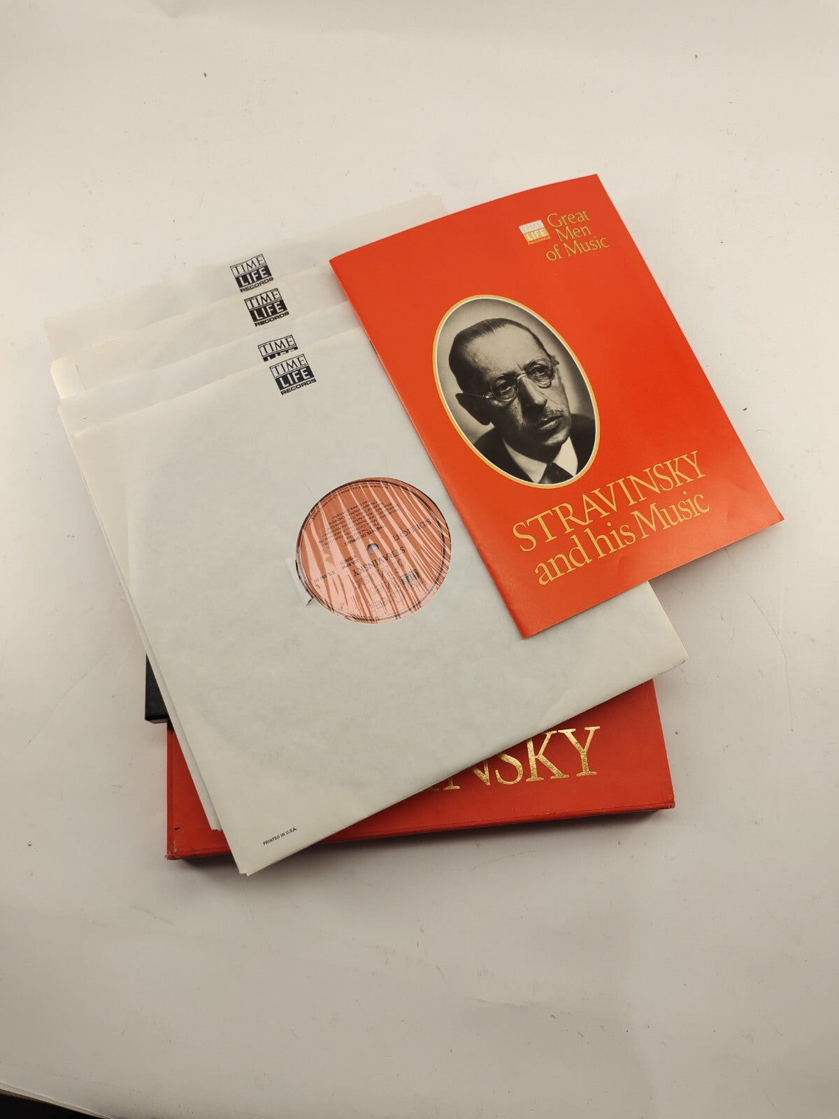 Time Life Records Great Men of Music, Igor Stravinsky, 4 Vinyl albums and guide