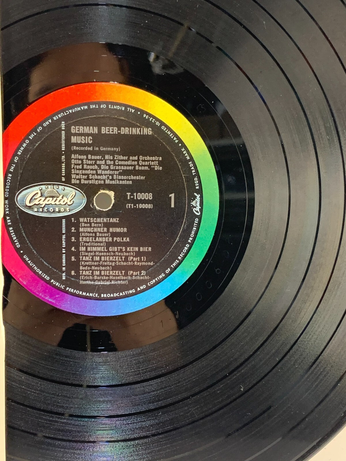 GERMAN BEER-DRINKING MUSIC - ALFONS BAUR, FRED RAUCH - VINYL