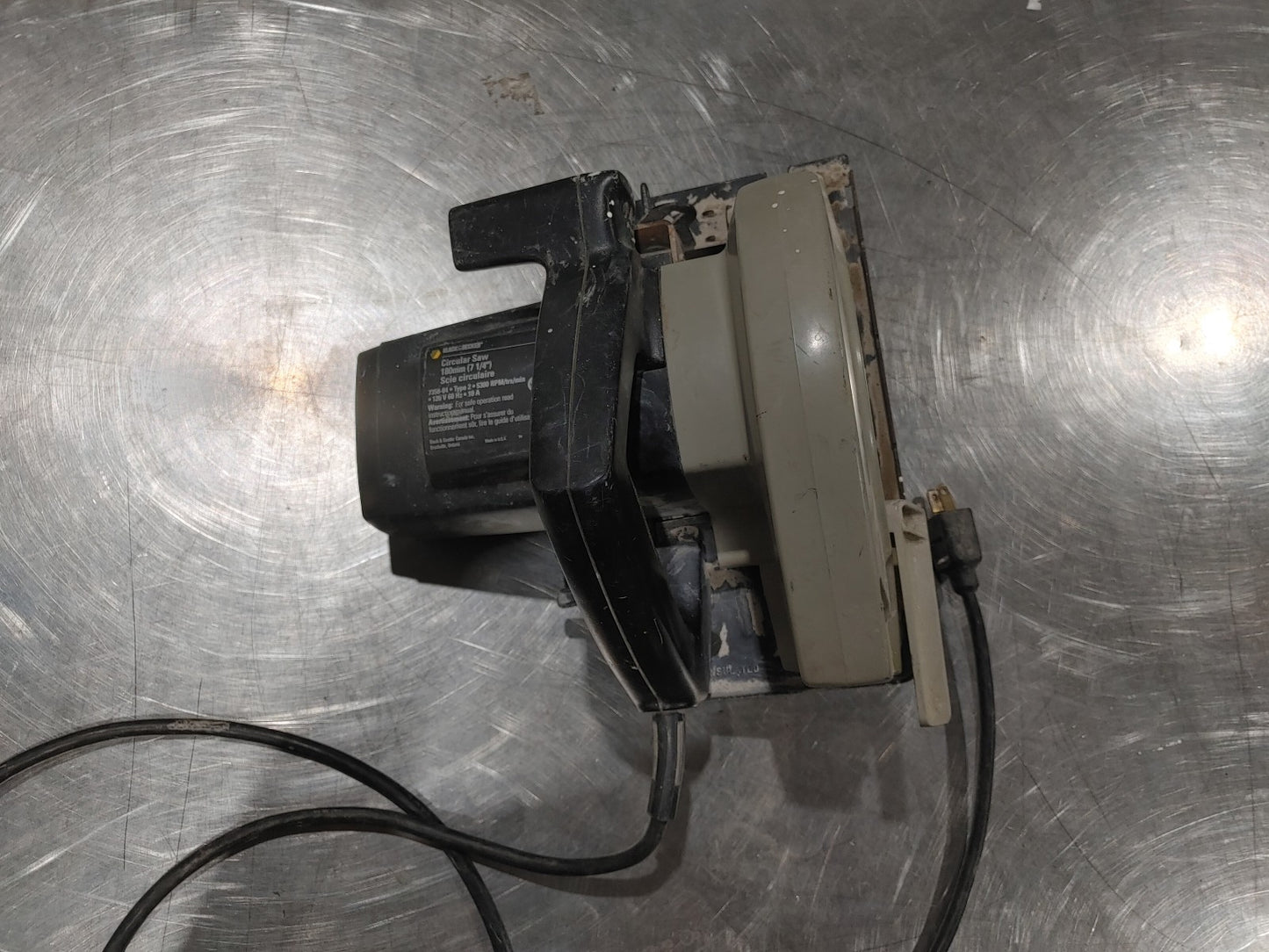 Black and Decker Circular Saw 180mm (7 1/4") 10amp Black/Grey - Fair