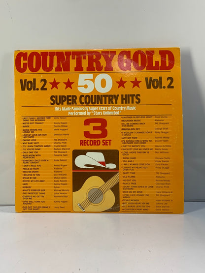 Country Gold Volume 7 SUPER COUNTRY HITS, 3 Records Set