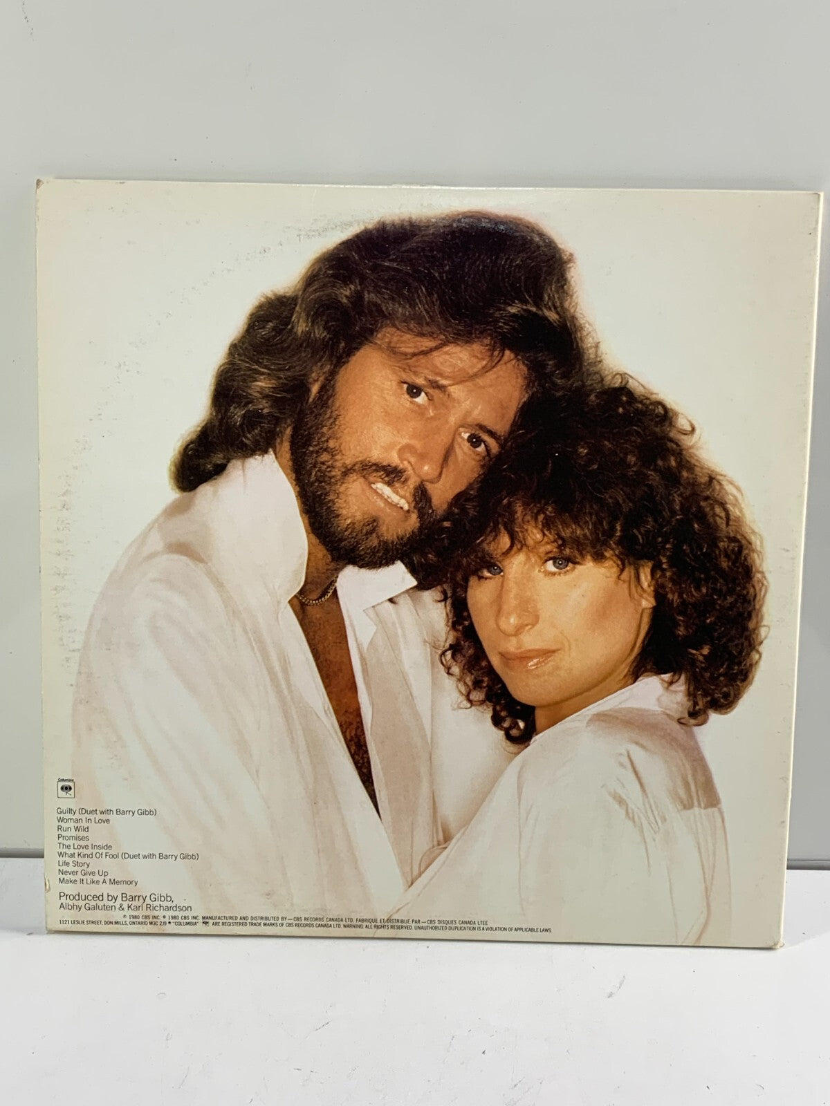 Barbra Streisand - Guilty (1980) Vinyl LP. Barry Gibb, Columbia Records FC36750