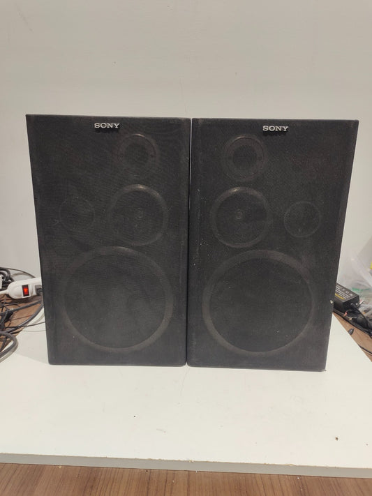 Sony SS-D115 Bookshelf Speakers 3Way Black Wood