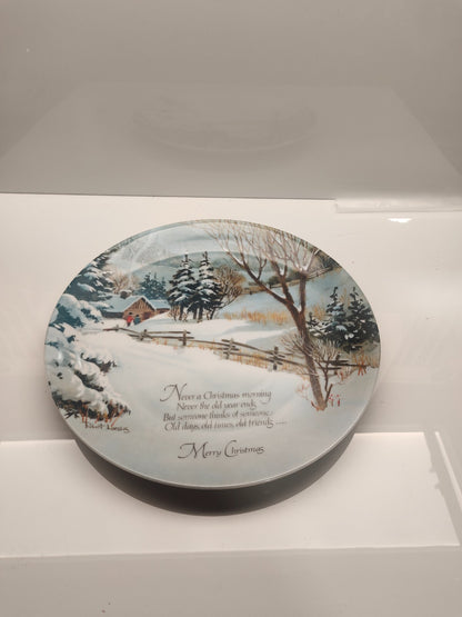 Winterscenes Series Plate - Commemorative Edition 1975 *Merry Christmas*