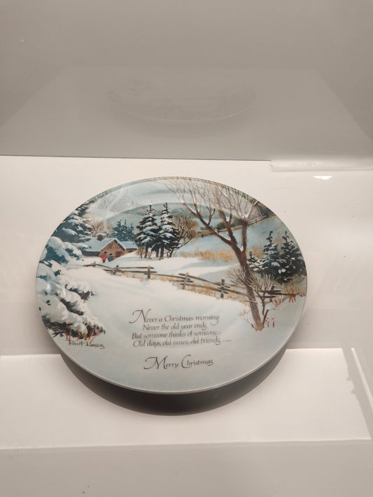 Winterscenes Series Plate - Commemorative Edition 1975 *Merry Christmas*