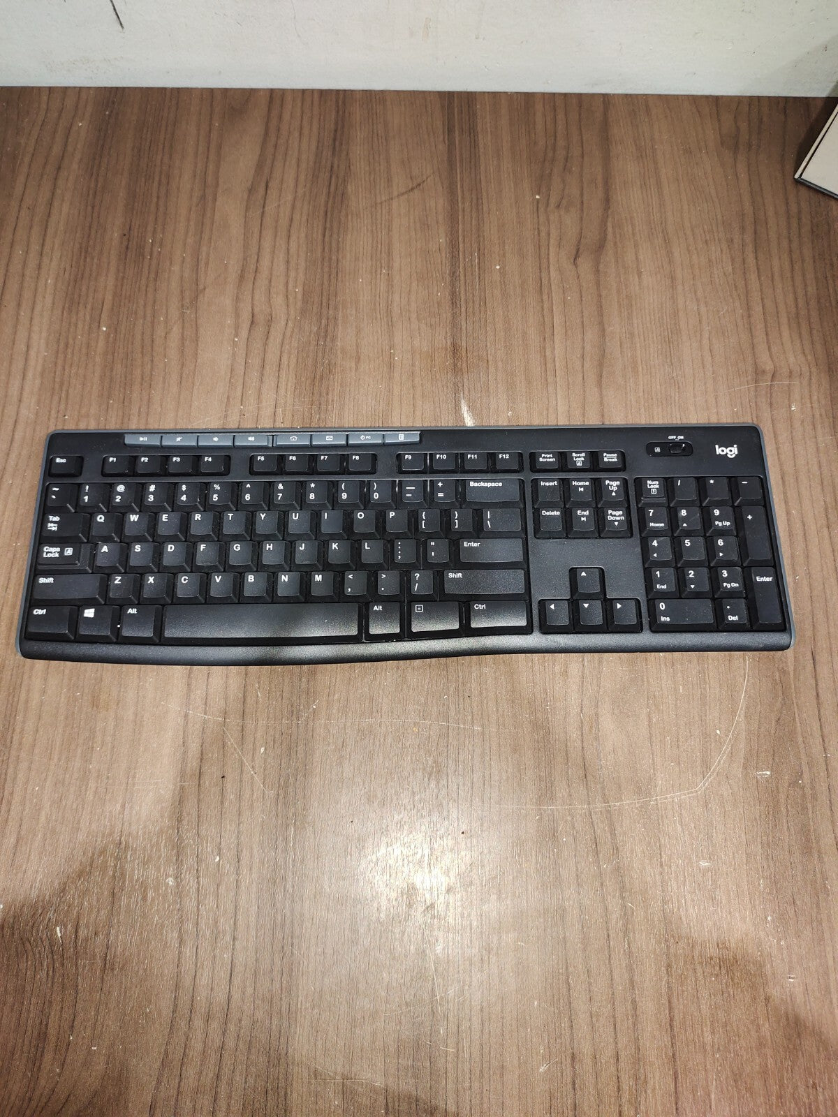 Logitech K270 Wireless Keyboard for Windows 2.4 GHz Full-Size Number Pad PC/MAC