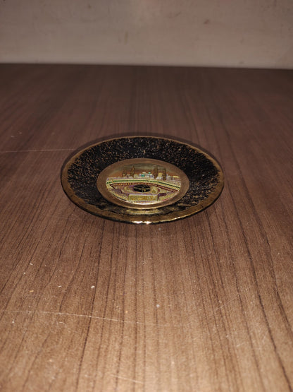 Vintage The Art of Chokin 24K Gold Plated Plate