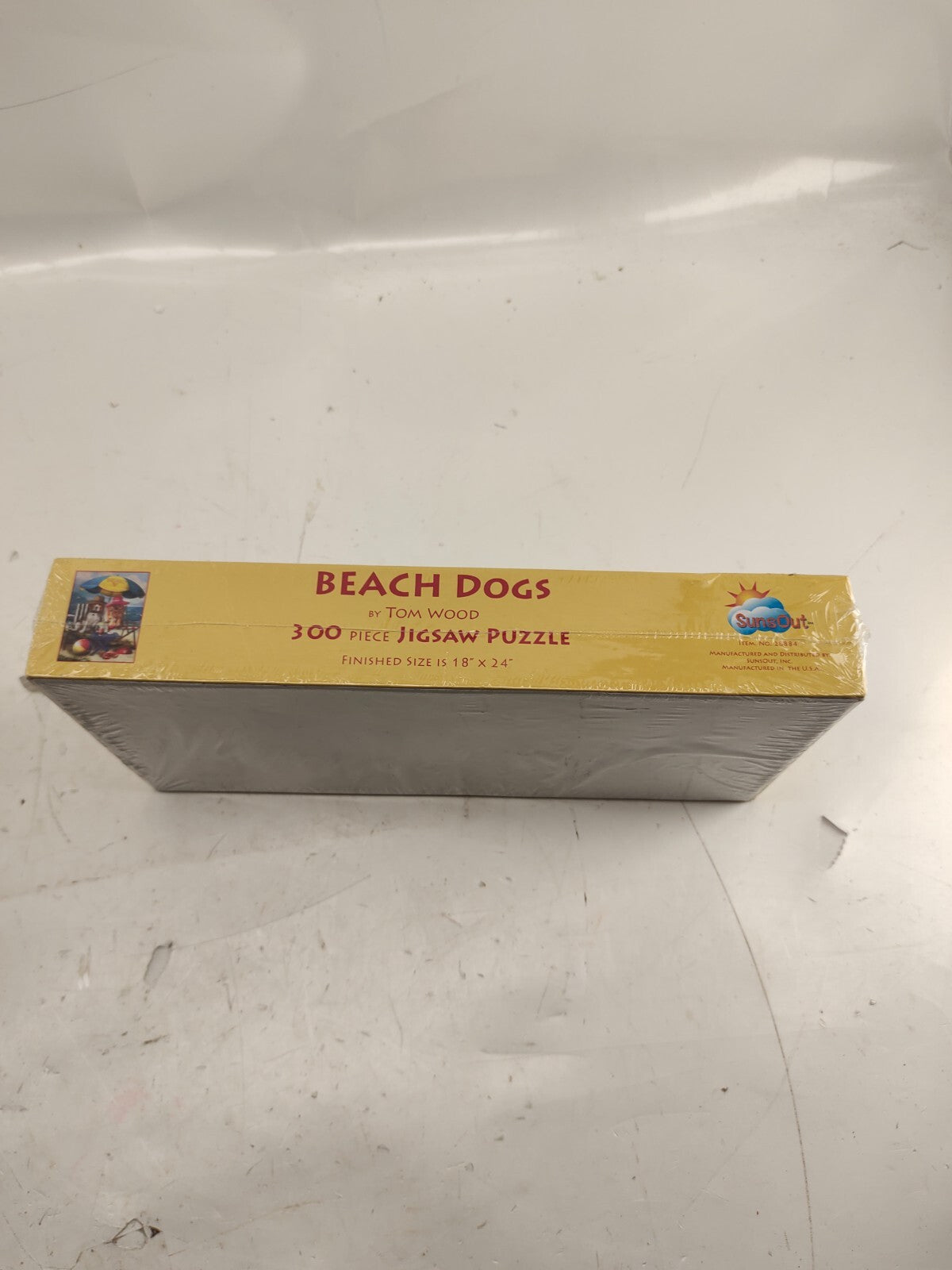 SunsOut 300 pc jigsaw puzzle large format, Beach Dogs