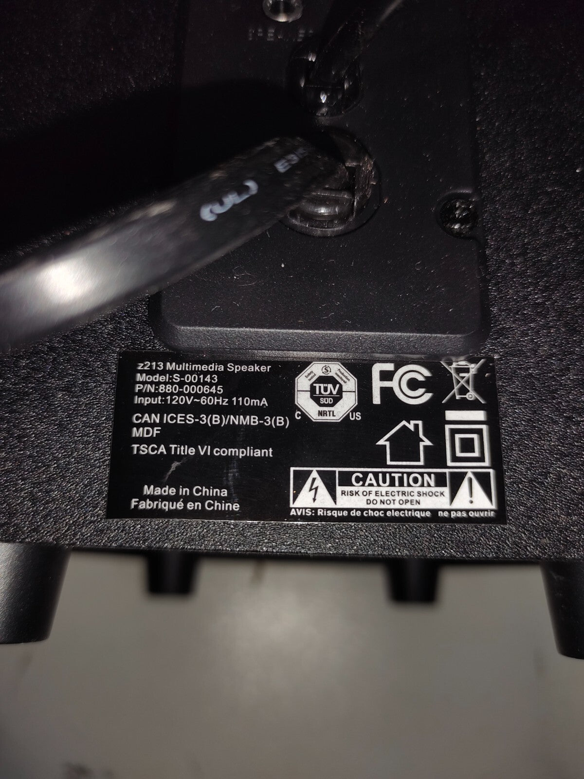 Logi Z213 S-00143 Multimedia 2.1 Computer Subwoofer - Black
