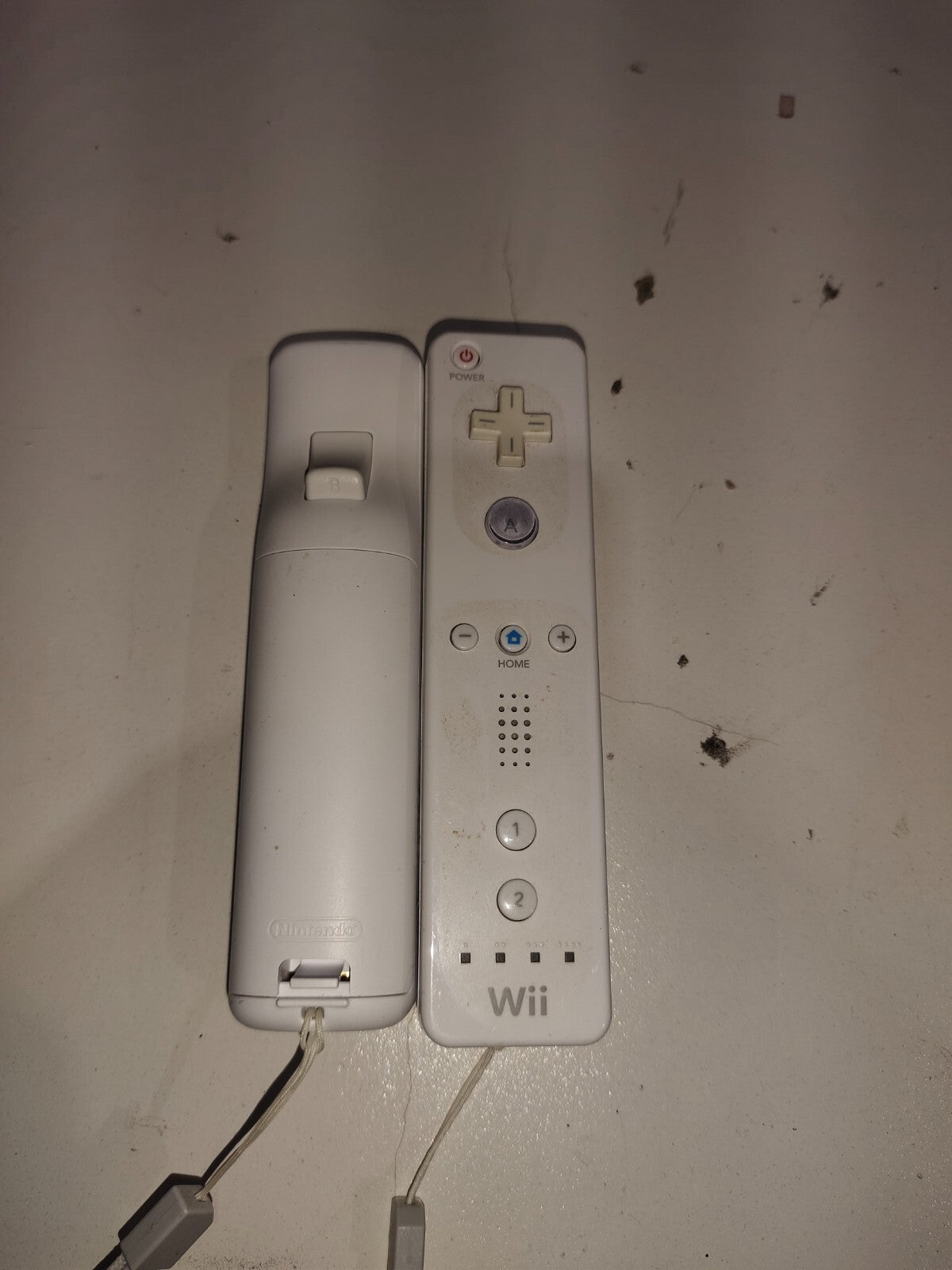 Official Nintendo Wii Remote White RVL-003 Lot Of 2 Controller