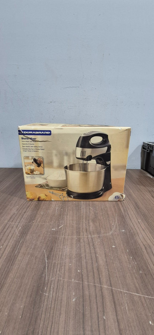 Durabrand Stand / Hand Mixer 300 Watts 4 Quart Bowl - HMO 0112