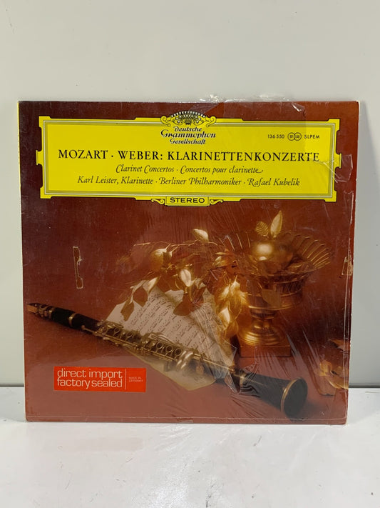 DG 136 550 - MOZART/WEBER -Clarinet Concertos LEISTER /KUBELIK- Ex LP Record