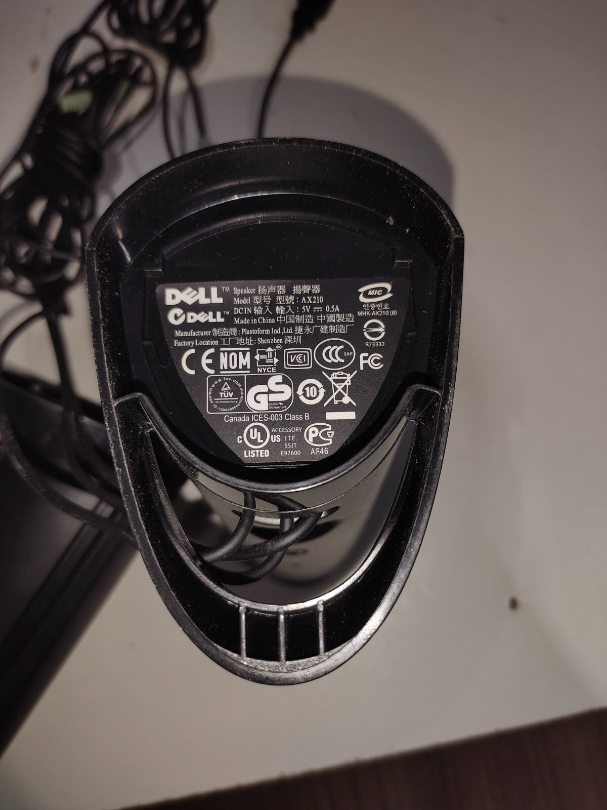 Dell AX210 USB Powered Multimedia Computer 2.0 Speaker - Black Set of 4 Speakers