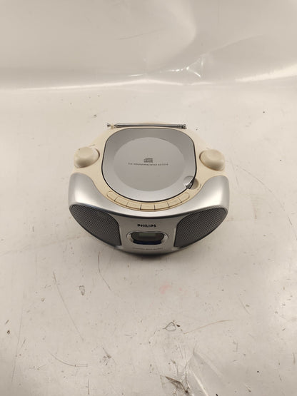 Philips AZ102S Radio/ CD Player  - White - Working Tested