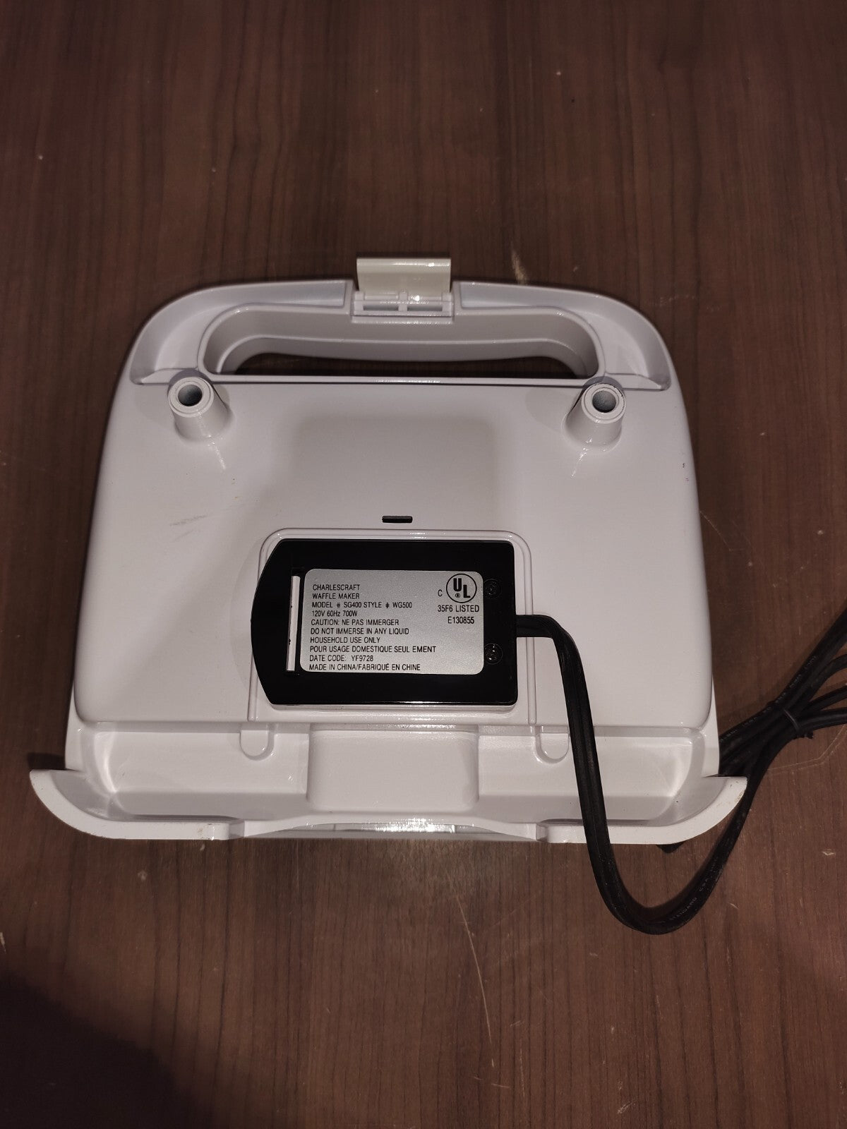 Waffle Time Charlescraft Waffle Maker Model - SG400 / Type - WG500