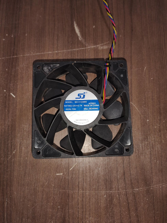SJ - SG121238BS 12038 12CM 12V 2.7A High Speed Cooling Fan - Set of 2 - 1