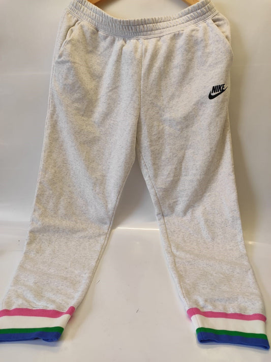 Women's Nike Sportswear Heritage PolyKnit Jogger Pants L Ivory Multicolor