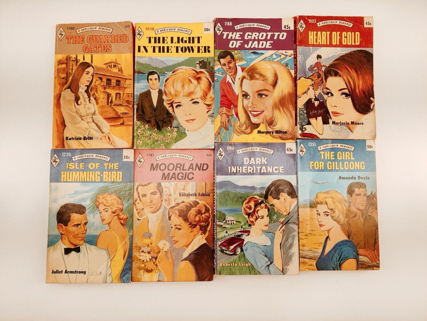 Lot of 13 Vintage Harlequin Romance Novels 1960s-1970s