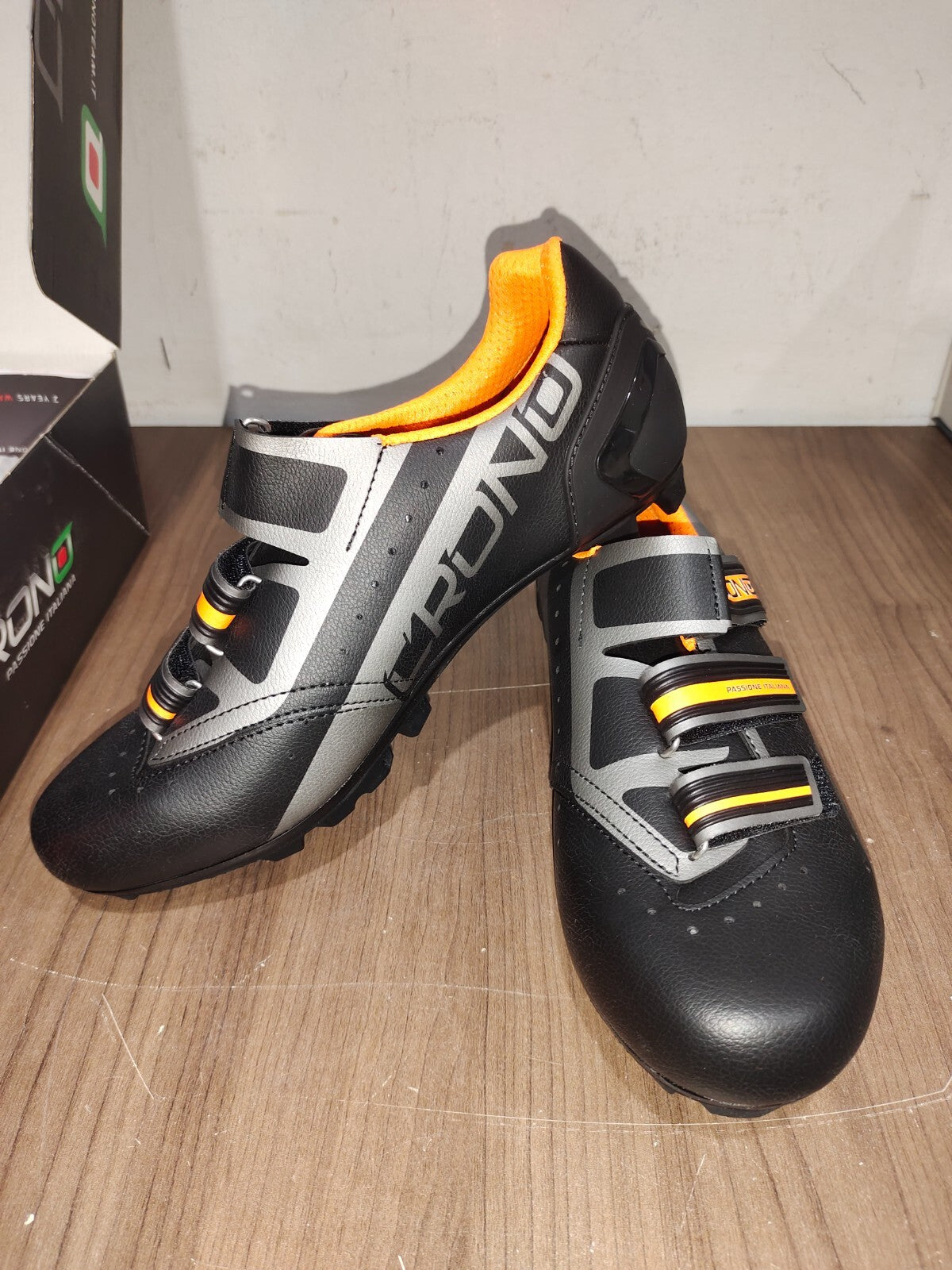 Crono CX-4-17 MTB NYLON Black Orange Shoes - Size - 44 (EUR)