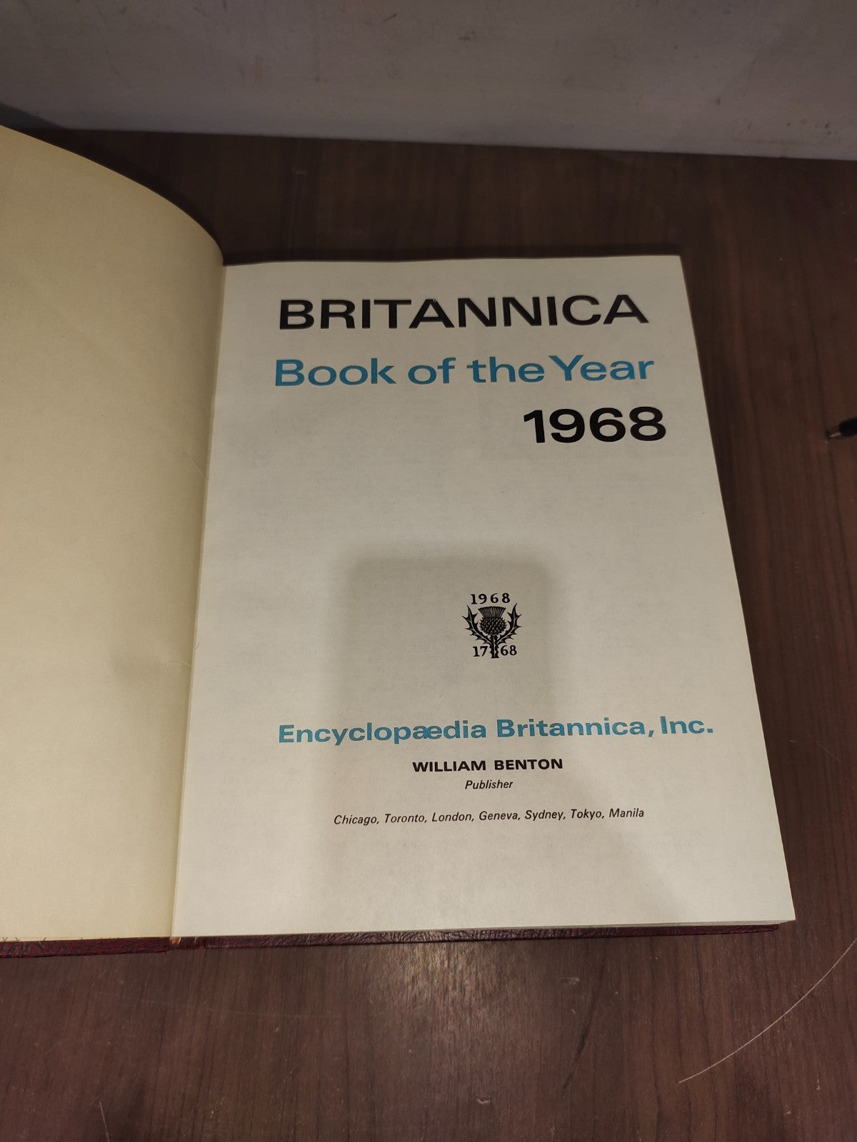 Encyclopedia Britannica Book Year - Set of 3 (1966-1967-1968)