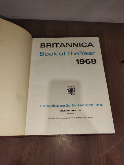 Encyclopedia Britannica Book Year - Set of 3 (1966-1967-1968)