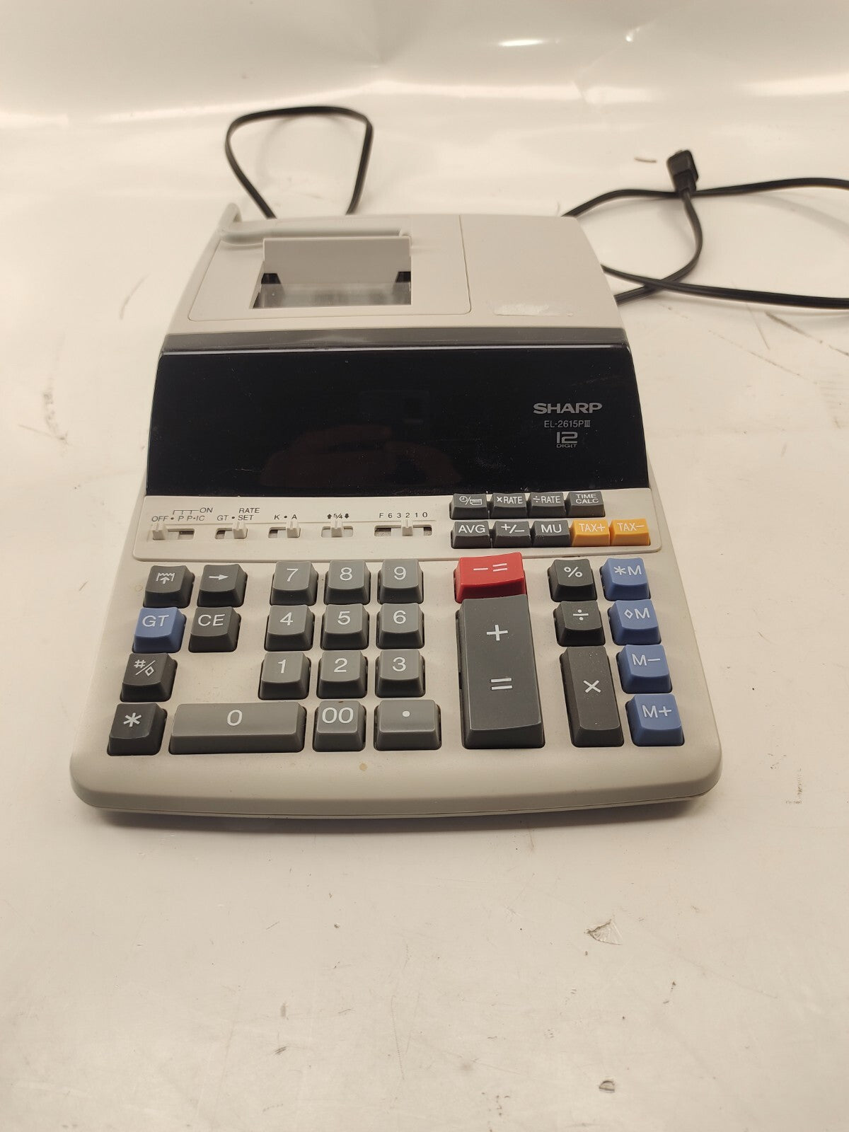 Sharp EL-2615PIII Professional Electronic 12 Digit Printing Calculator