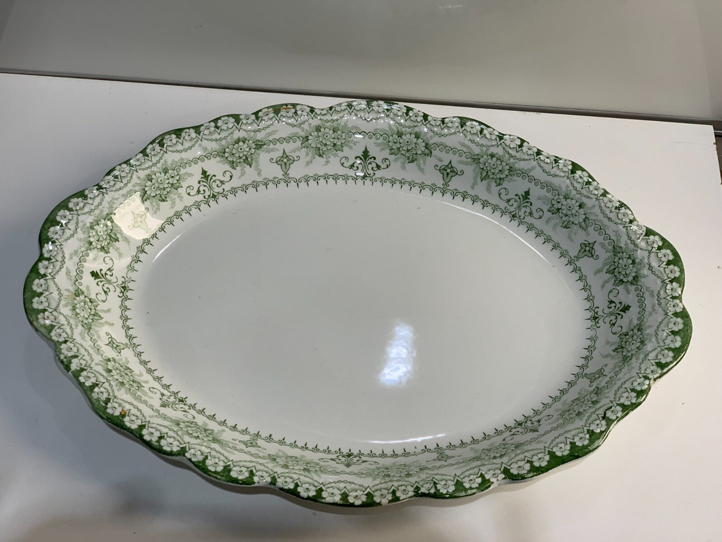 Antique J H Weatherby Maltese tray in Maltese pattern