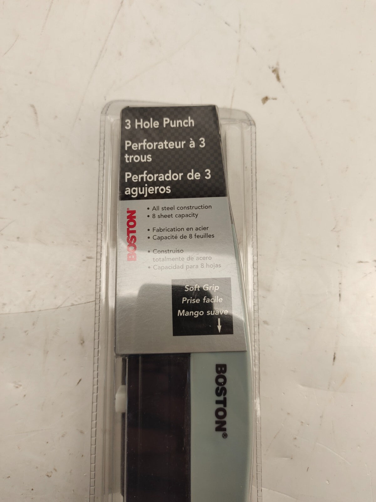 Boston 3 Hole Punch - Soft Grip