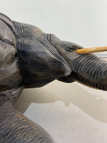 Beautiful Elephant Wood Handcarved Home Decor