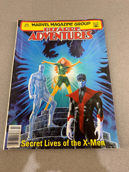 Bizarre Adventures #27 July 1981 Marvel Magazine Group X-Men Comic Book
