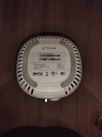Telus PRV65B White Wi-Fi Hub Modem High-Performance