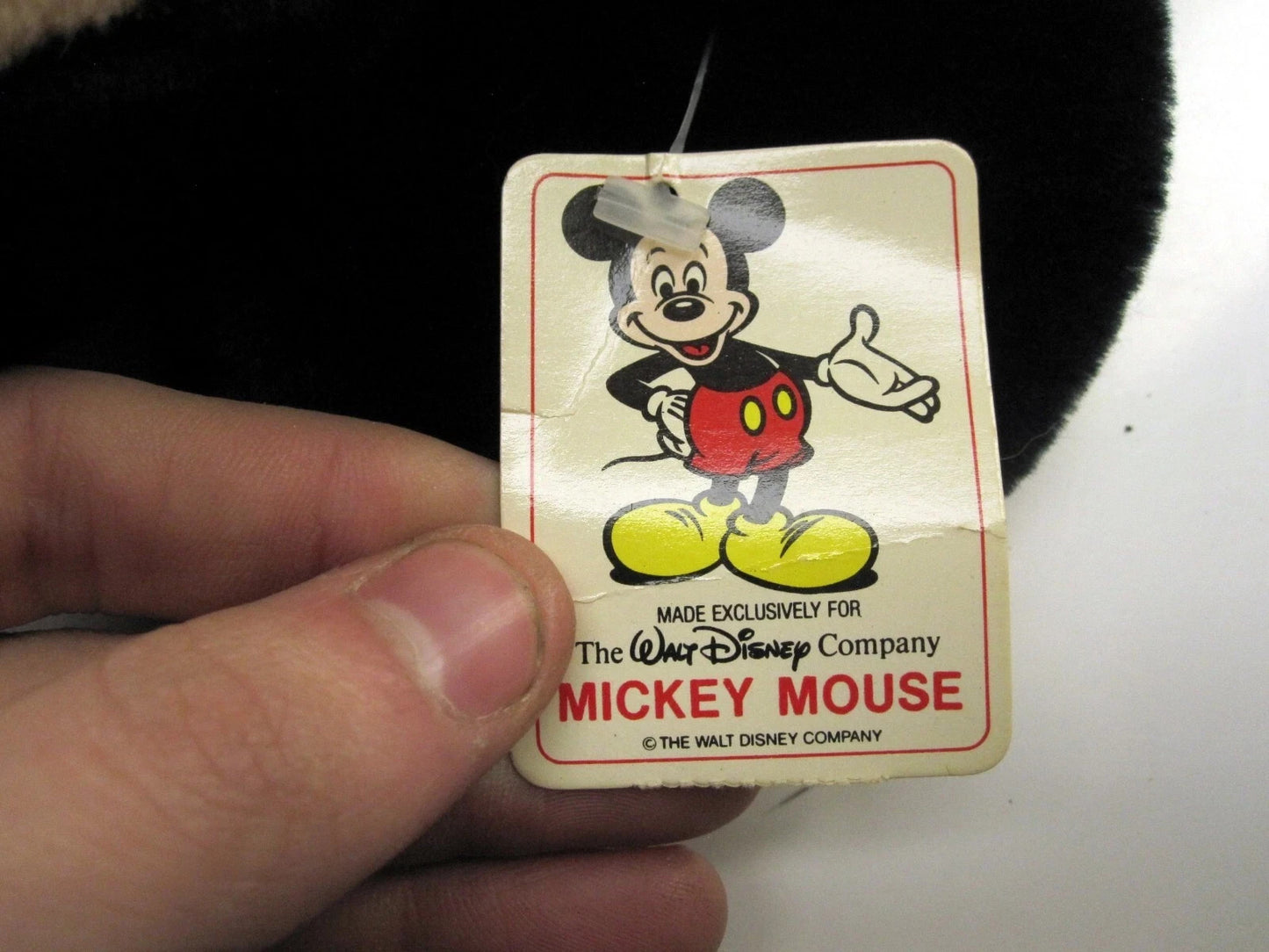 Vintage Disneyland Walt Disney World Mickey Mouse Plush Stuffed Toy NEW WITH TAG