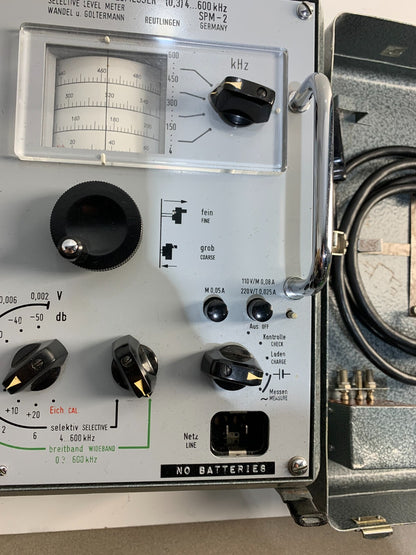 Wandel & Goltermann SPM-2 / SPM2 Selective Level Meter