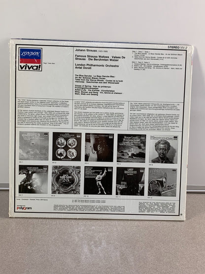 FAMOUS STRAUSS WALTZES -LONDON PHILHARMONIC ORCHESTRA- ANTAL DORATI - LP - RARE