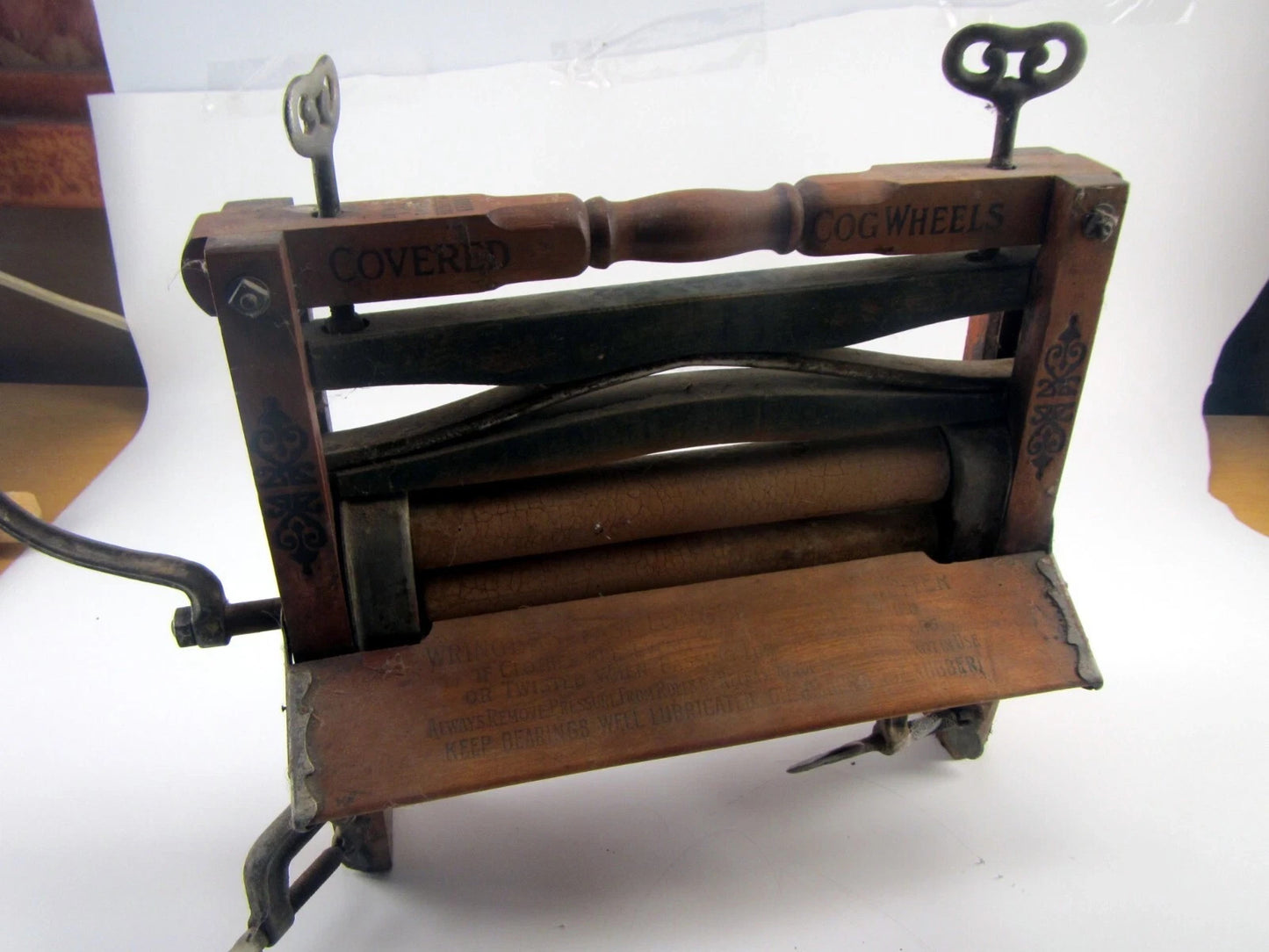 Antique Wooden Eatons Anchor Wringer