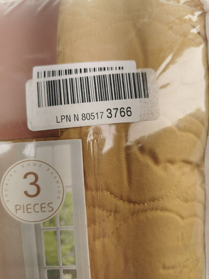 BOURINA Embroidery Quilt Set Coverlet Set 3-Piece Microfiber Bedspread Included