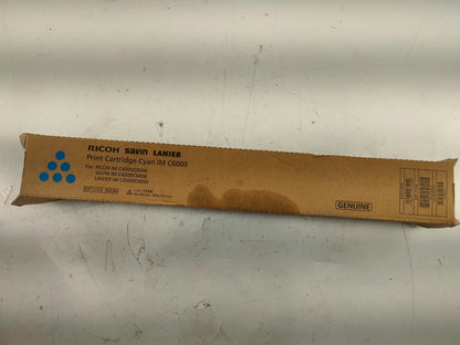 Genuine Ricoh IM C6000 Cyan Print Cartridge EDP Code 842282.