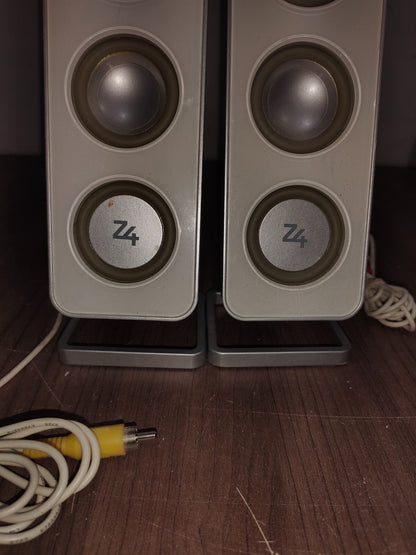 Logitech Z4 Computer Sound System Satellite Speakers Only - Left and Right