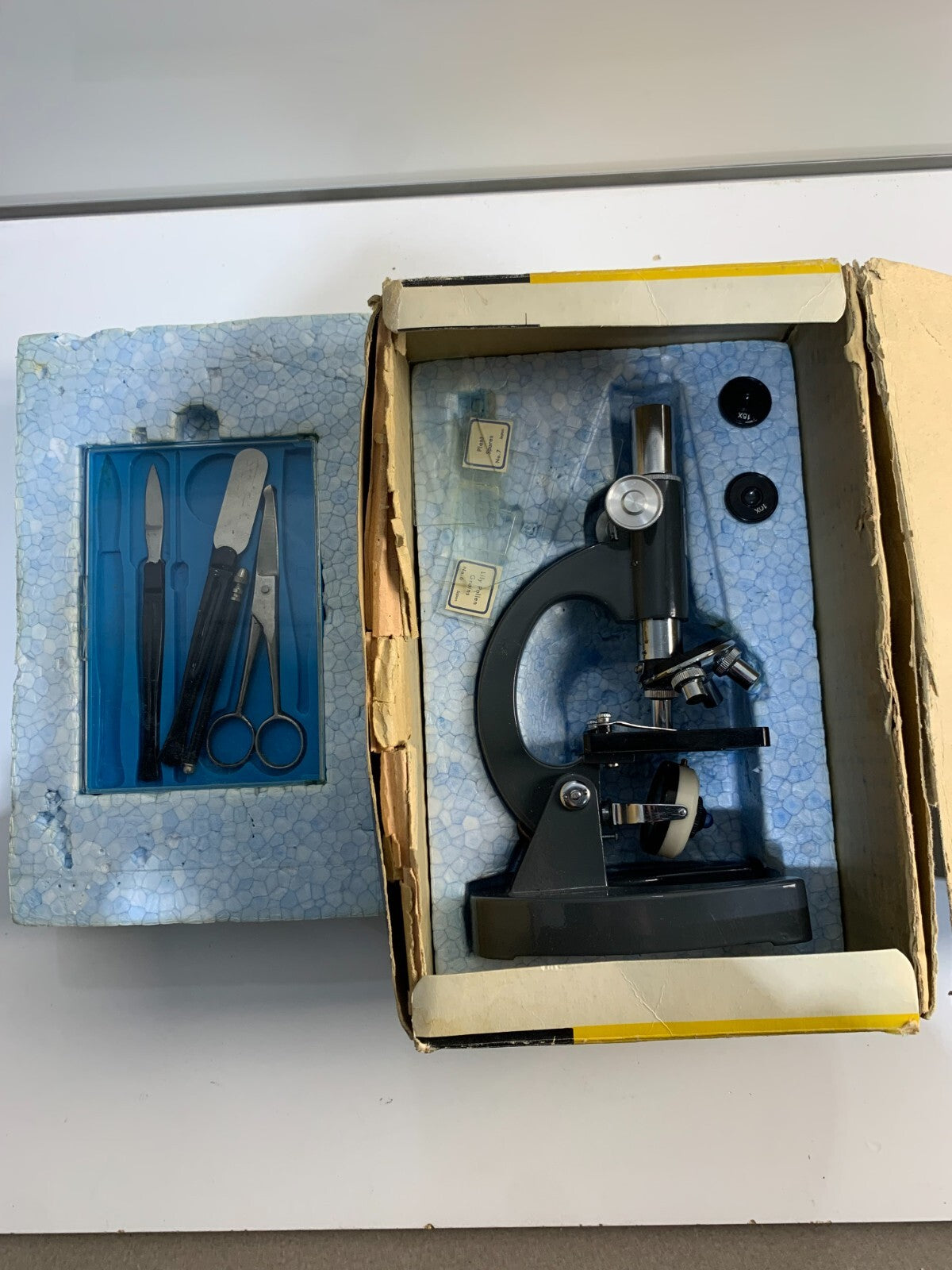 Vintage Tower model no. 27091 750x microscope For young scientist