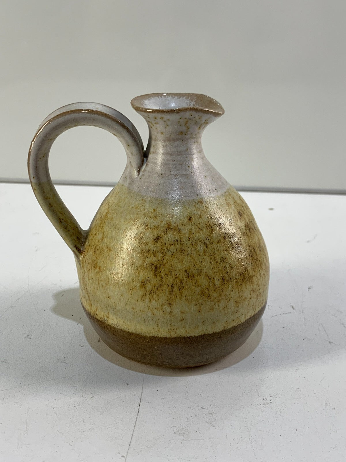 Woodfired Pottery Pitcher with Melted Glass