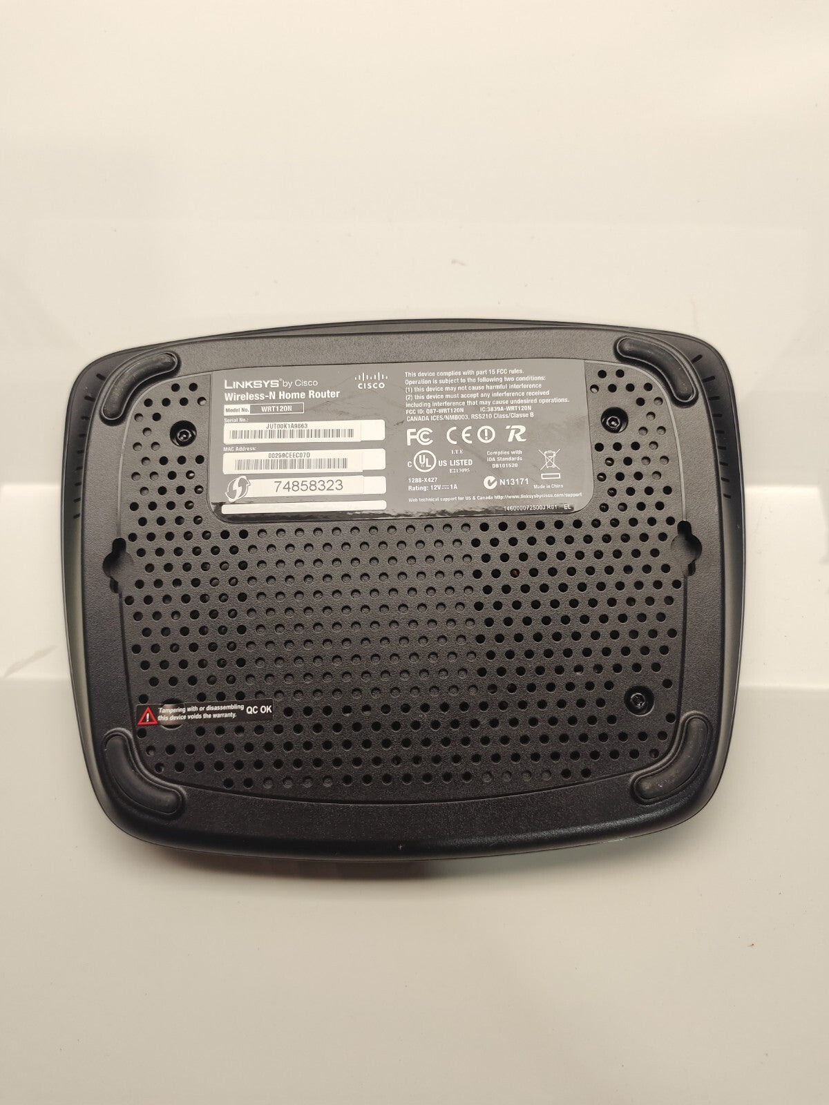 Linksys Cisco WRT54GS Wireless-G Broadband Router SpeedBooster 35% Boost 2.4 GHz