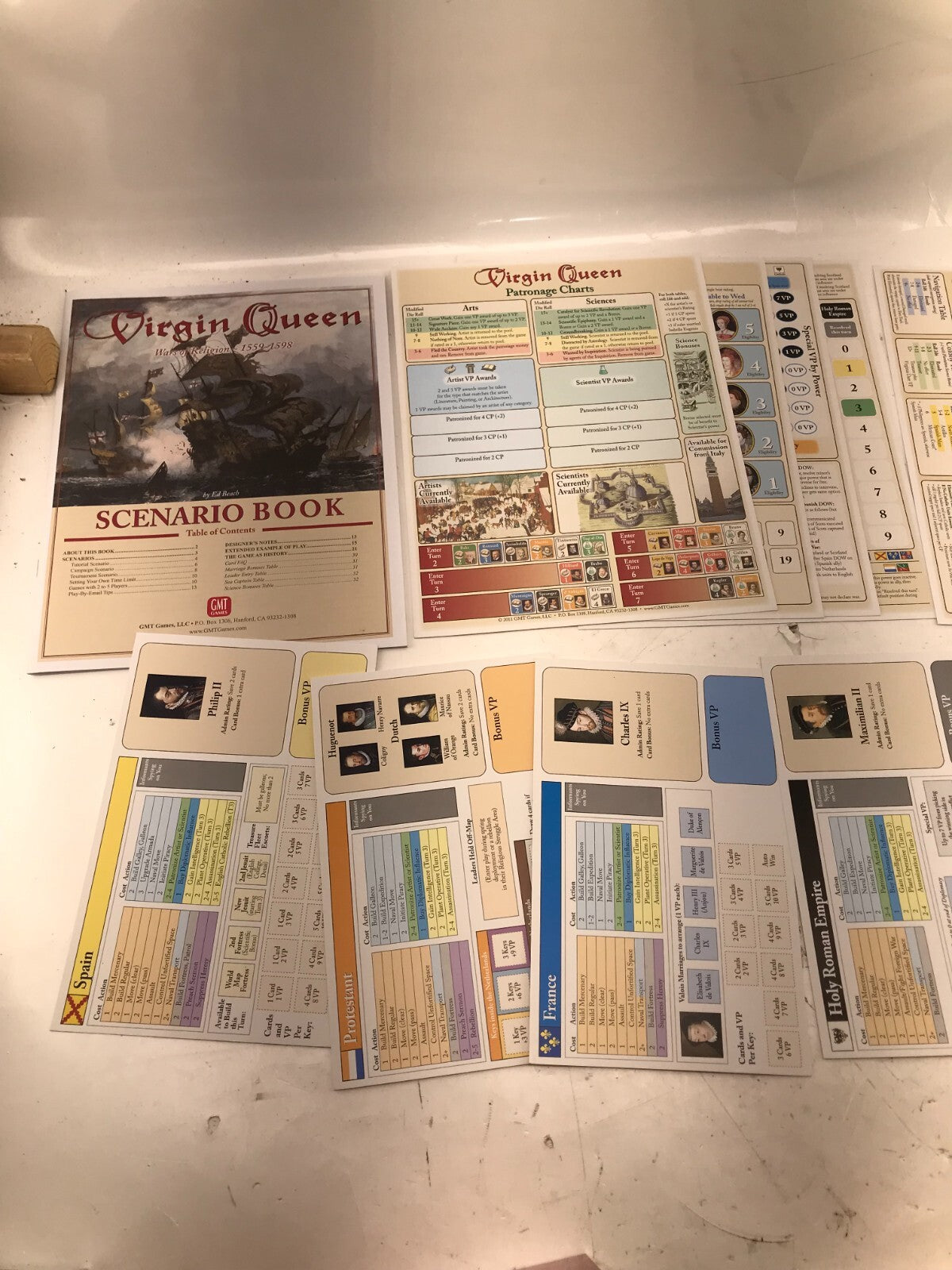 GMT Card-Driven Game Virgin Queen - Wars of Religion, 1559-1598