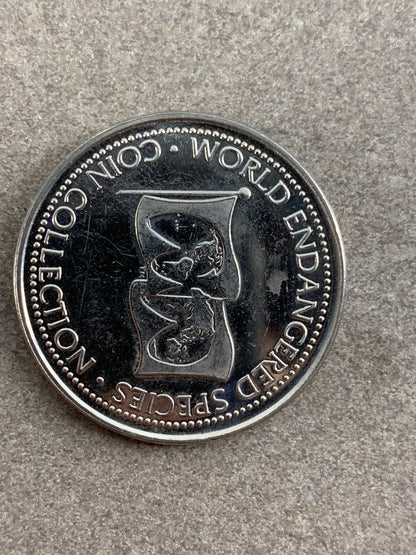 World Endangered Animal Species Coin Collector Souvenir Medal - Beluga Whale