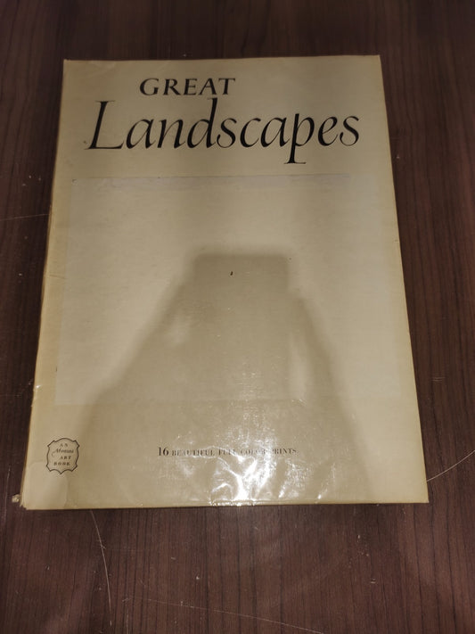 Vintage Rare Collectible - An Abrams Art Book - Great Landscapes