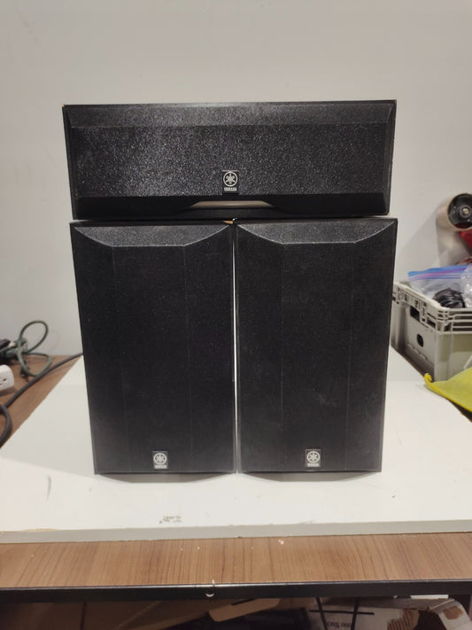 YAMAHA NS-AP6500S Pair Of Speakers with NS-AP6500C Center Channel Speaker