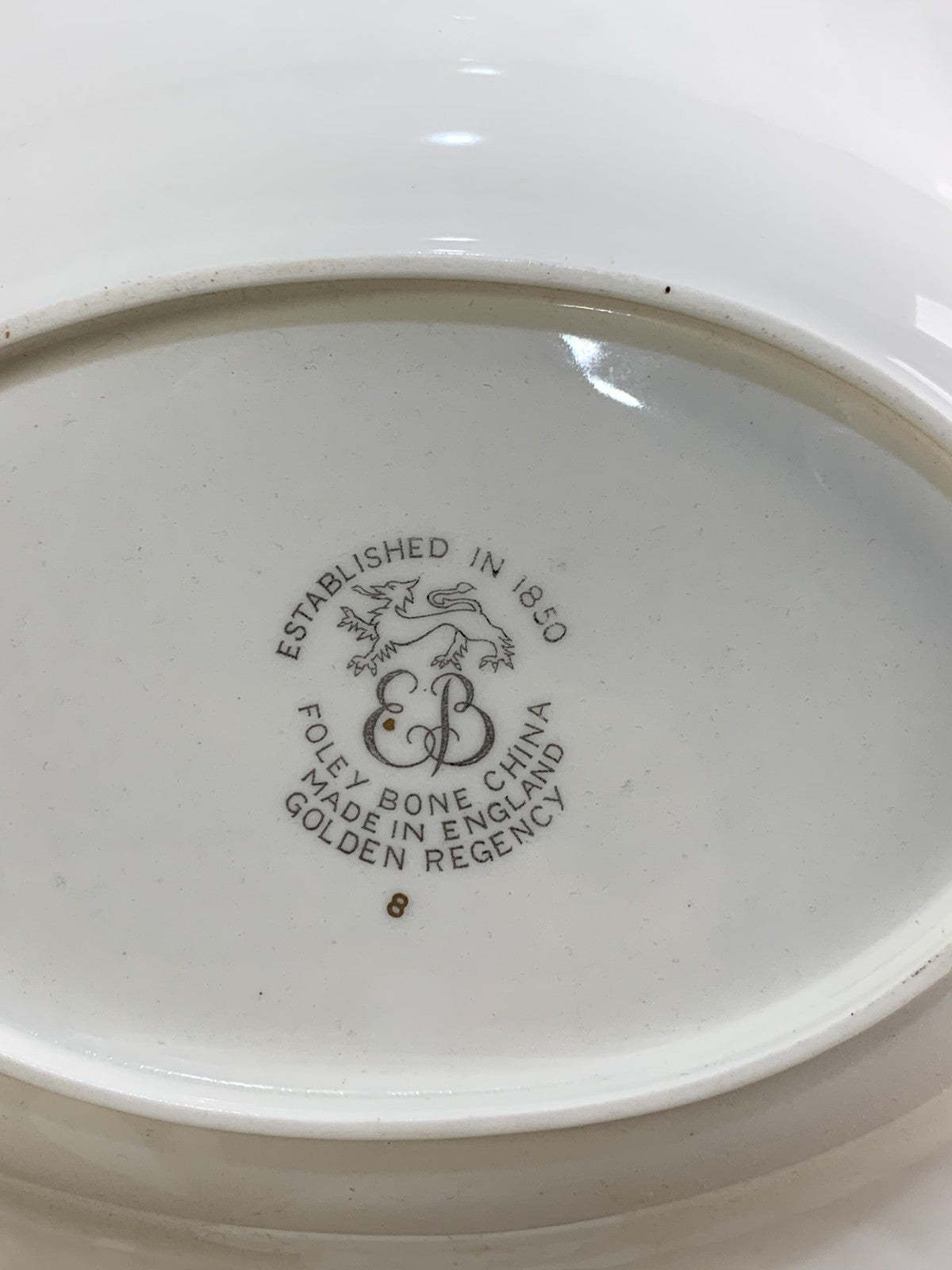 Foley Golden Regency Oval Serving Bowl Bone China England