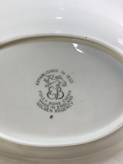Foley Golden Regency Oval Serving Bowl Bone China England