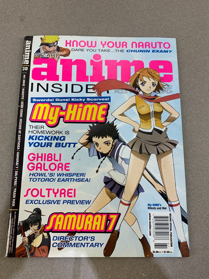 Wizard Anime Insider #30 Mar 2006 My-HiME Naruto Ghibli Samurai 7 VF Rare