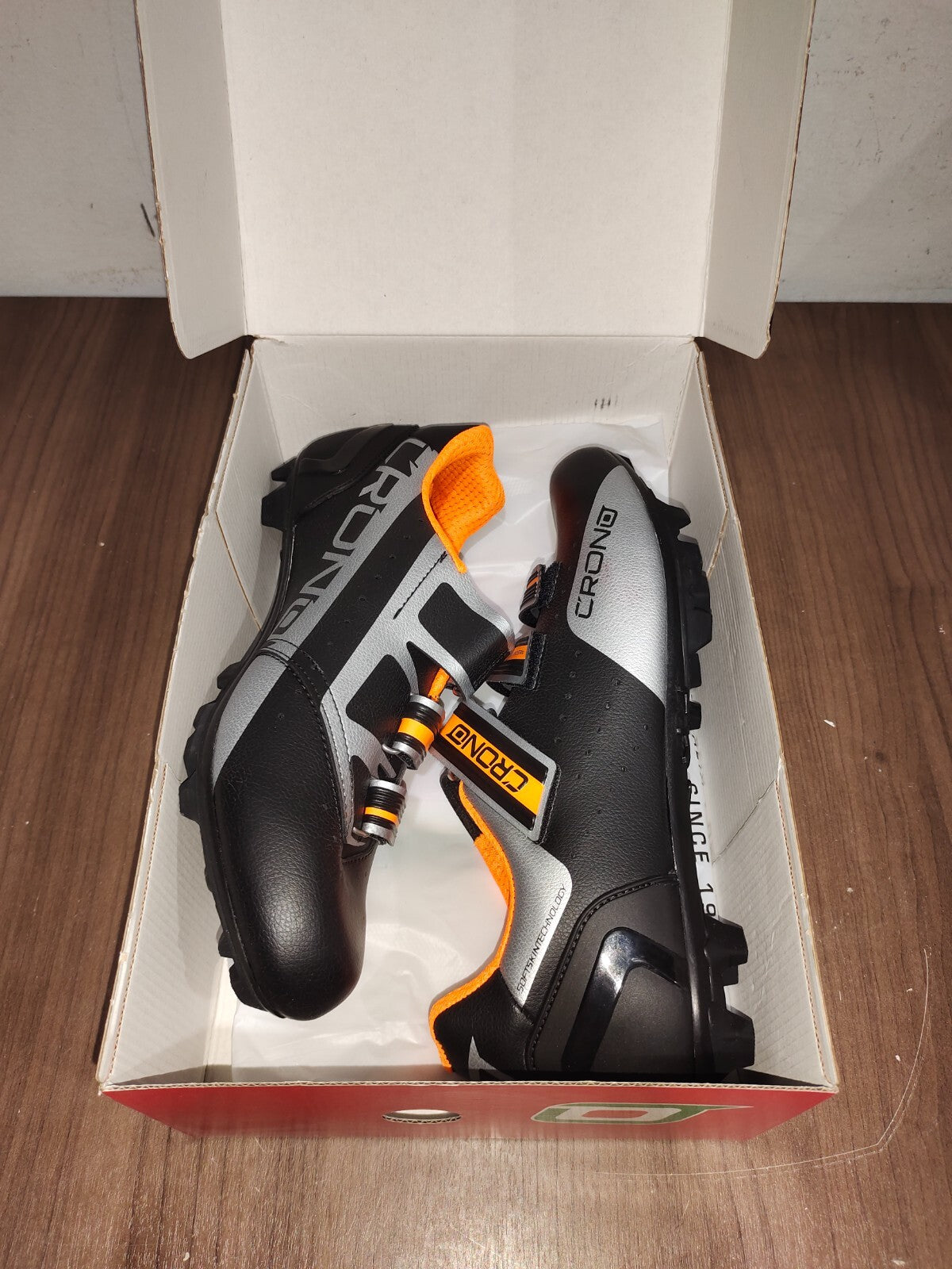 Crono CX-4-17 MTB NYLON Black Orange Shoes - Size - 45 (EUR)