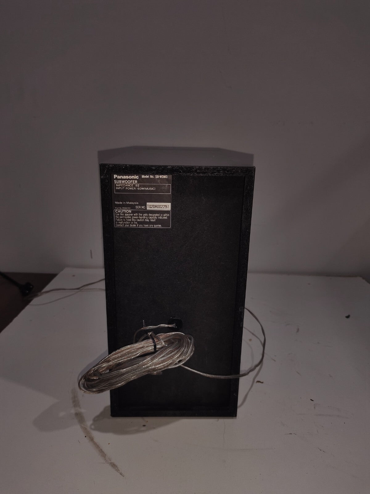 Panasonic Home Theatre - SB-WDM3 Subwoofer Only