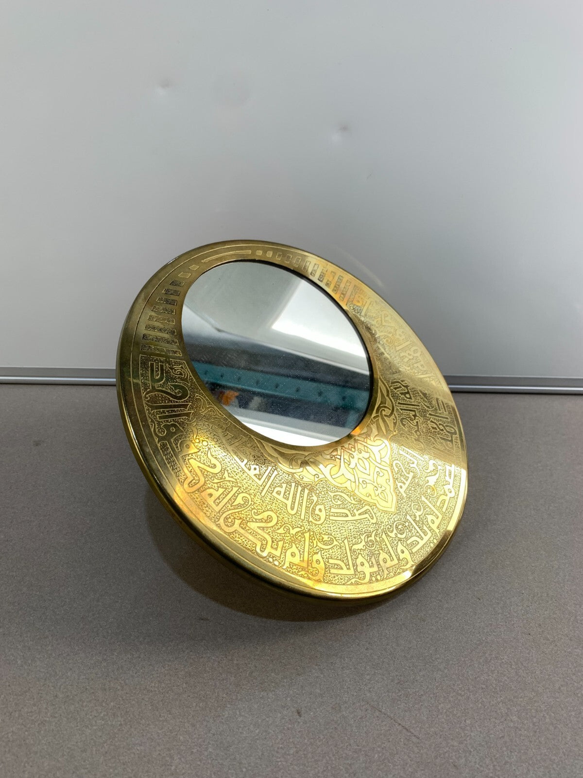 Vintage Islamic mirror Hand engraved.